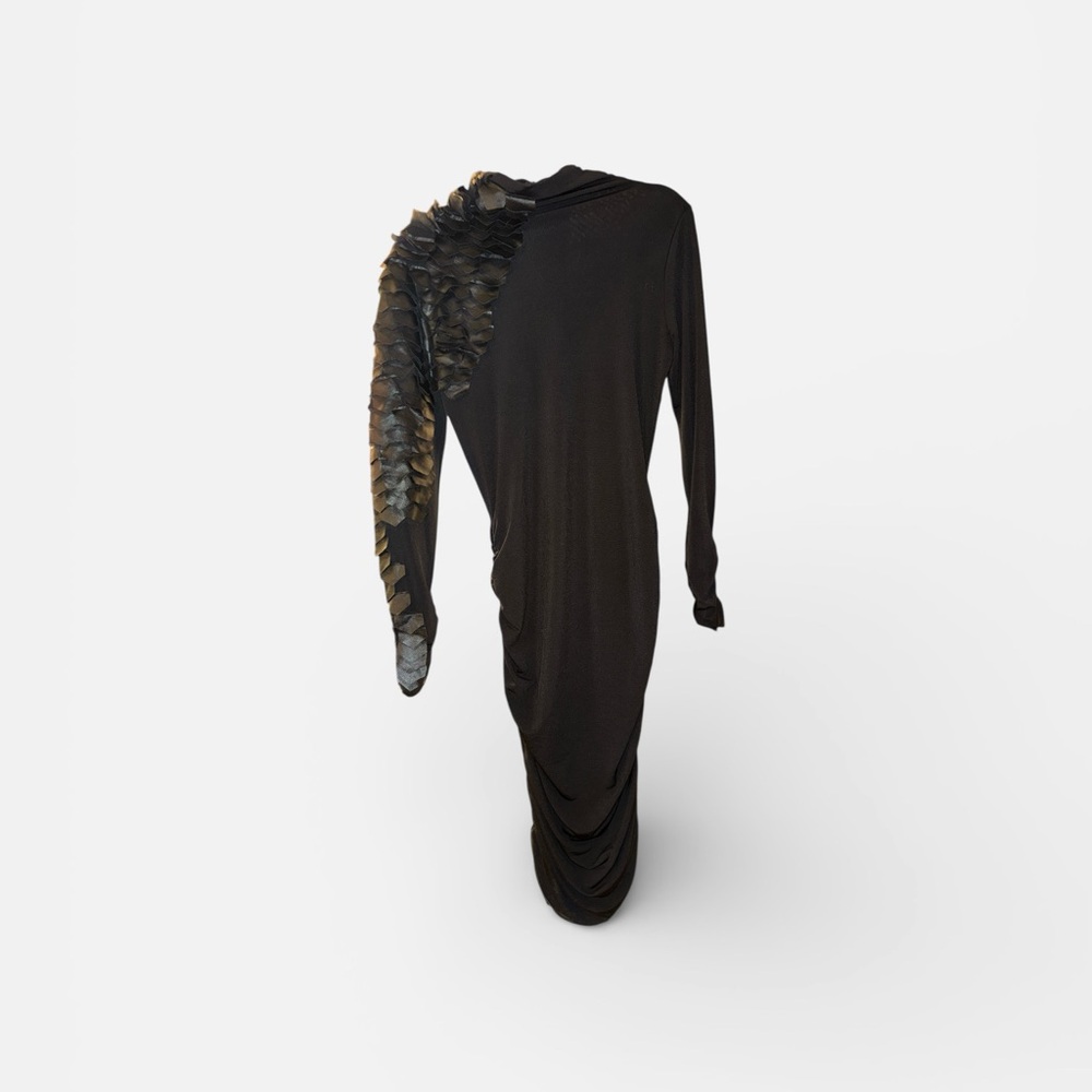 Black Ruffled Dress - Picture 2 of 5